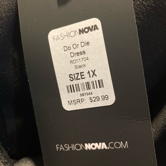 Fashion nova black dress - Picture 4 of 4